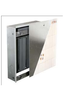 Шкафчик встраеваемый под отделку SWPG-OP 10/3 для распределителя без и со смесительной системой 710x580x140
