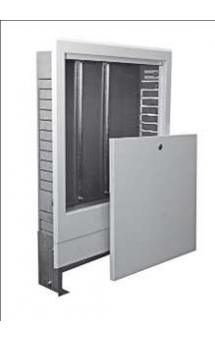 Шкафчик встраиваемый SWPS-6 с рамкой, с изгибом кромки рамки под углом 45° 680x780x450x110-165