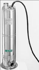 Wilo-Sub TWI 5-SE  Как TWI 5, но вместо стандартной водозаборной сетки имеется входной штуцер и основание с 4 ножками. Погружной, многоступенчатый, колодезный насос для подачи чистой воды